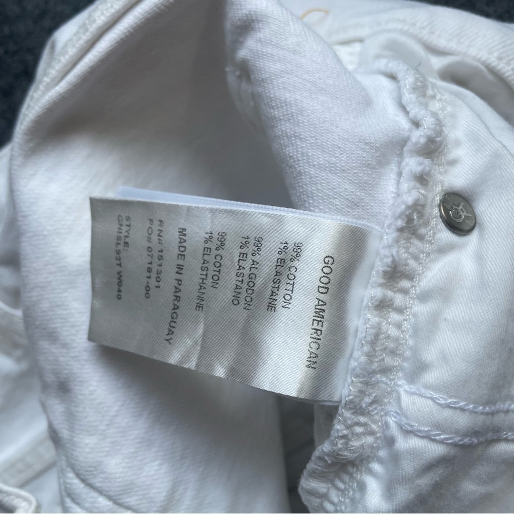 Good AMERICAN Good '90s Short in White size 2/26 new - Picture 8 of 14